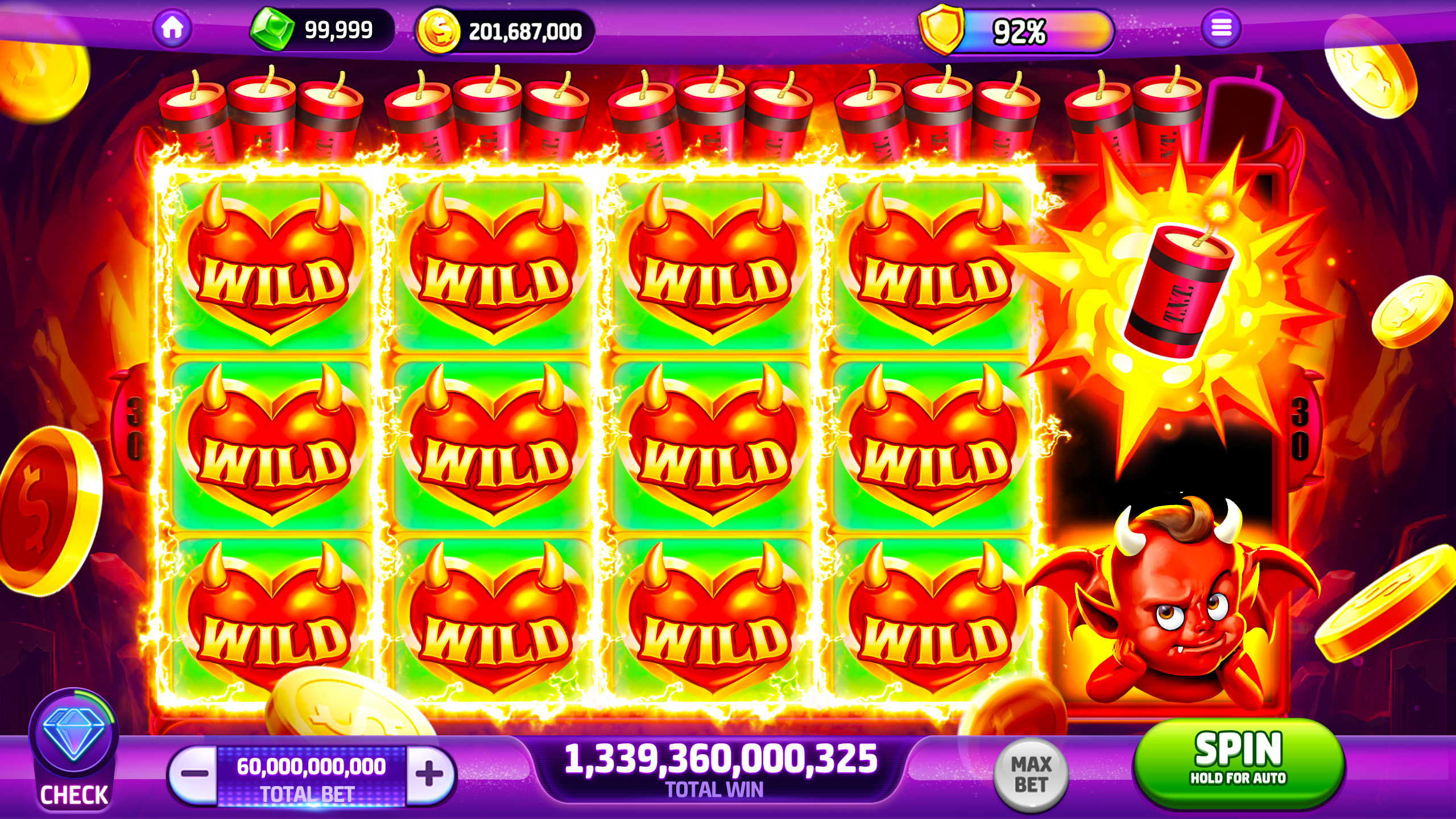 Ảnh chụp màn hình sảnh game slot trên Dola789